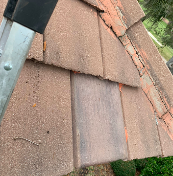 Clay tile roof repair in Amelia Island