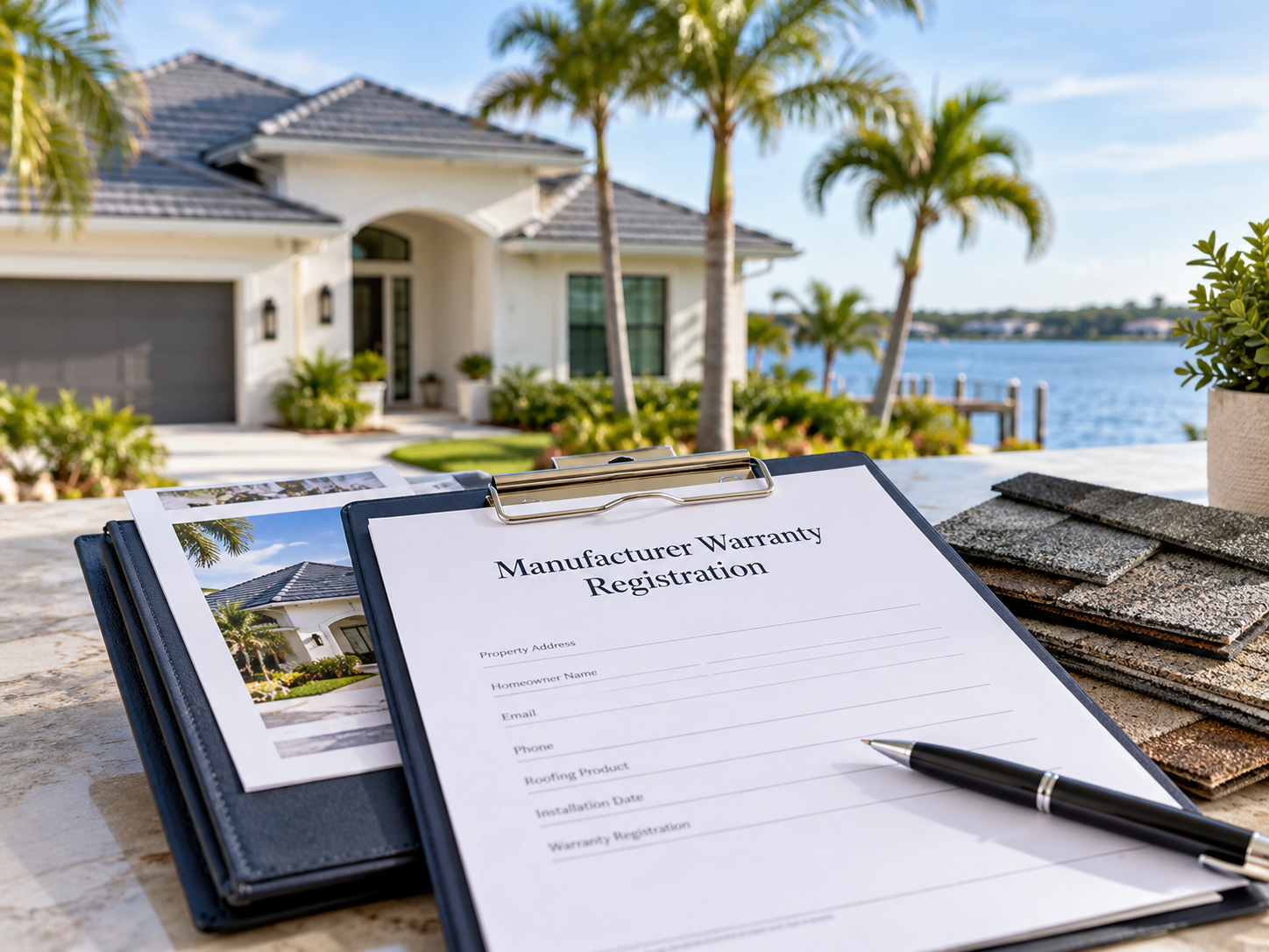 Manufacturer warranty registration in Completed by us, with the documentation handed to you